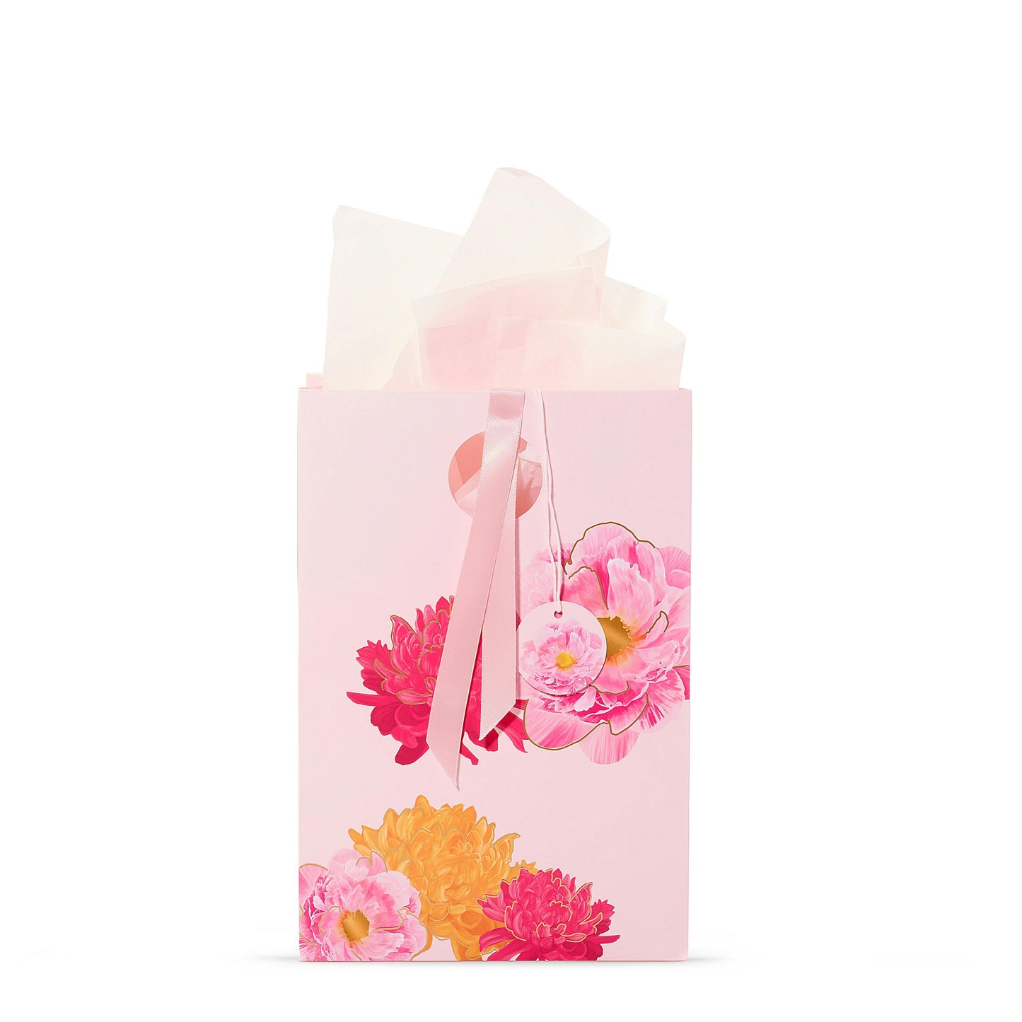 Pink Peony Floral Gift Bag | Soft Select